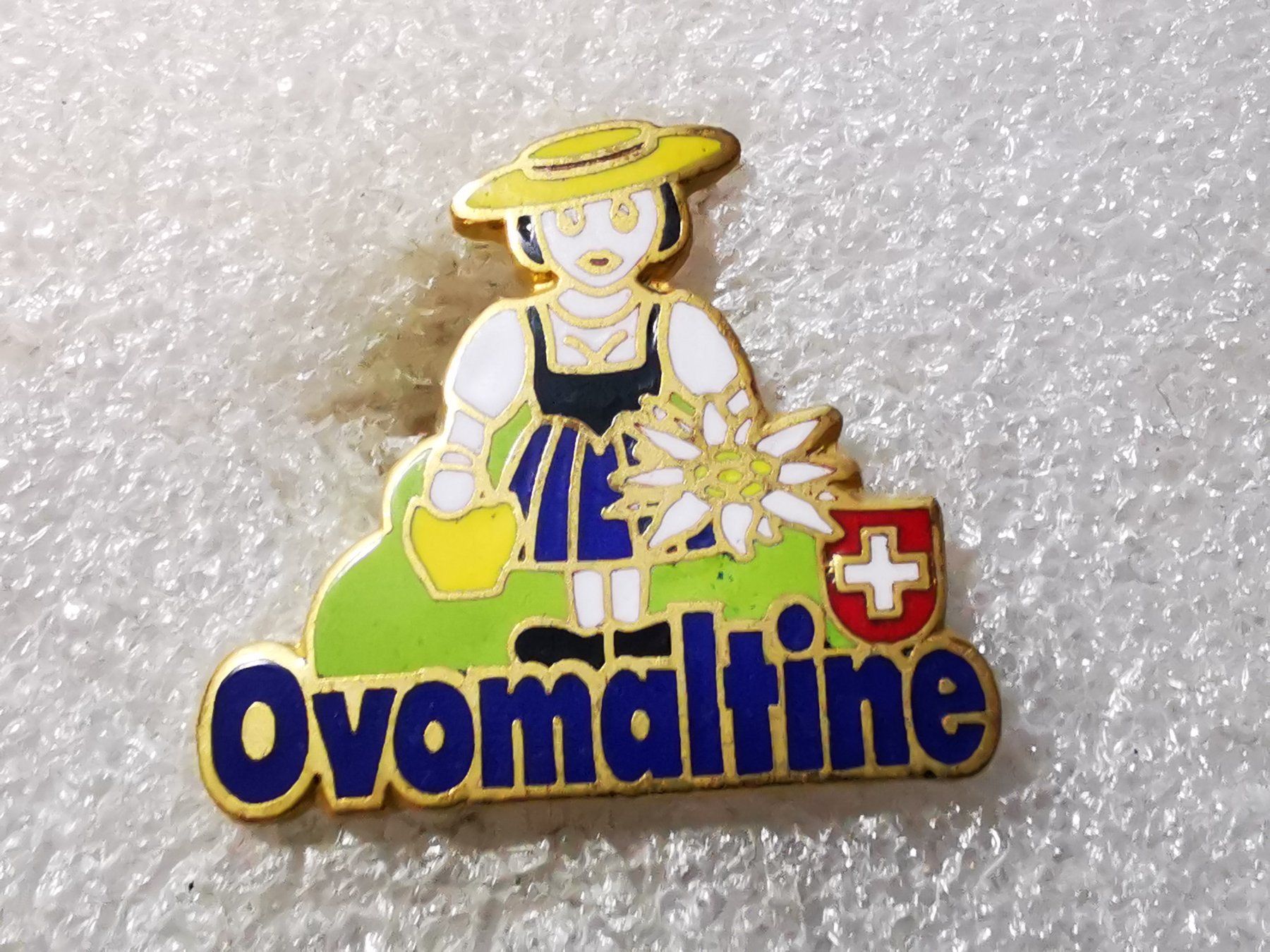 Placchette & Badge: Ansteckpin 61: Ovomaltine – Usato da Oppligen venduto da Pin-Fall-Shop