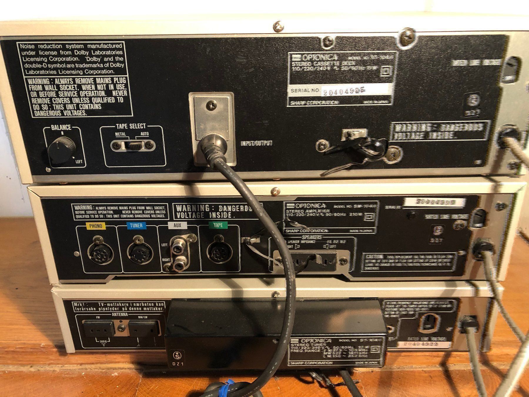 Sharp Amplificatori: Vintage Hifi Sharp Optonica 104 Deck – Usato da Siblingen venduto da Jayuah 5