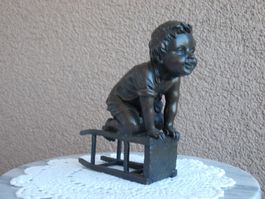 Signierte Bronze Skulptur Figur von Juan Clara um 1920/1930