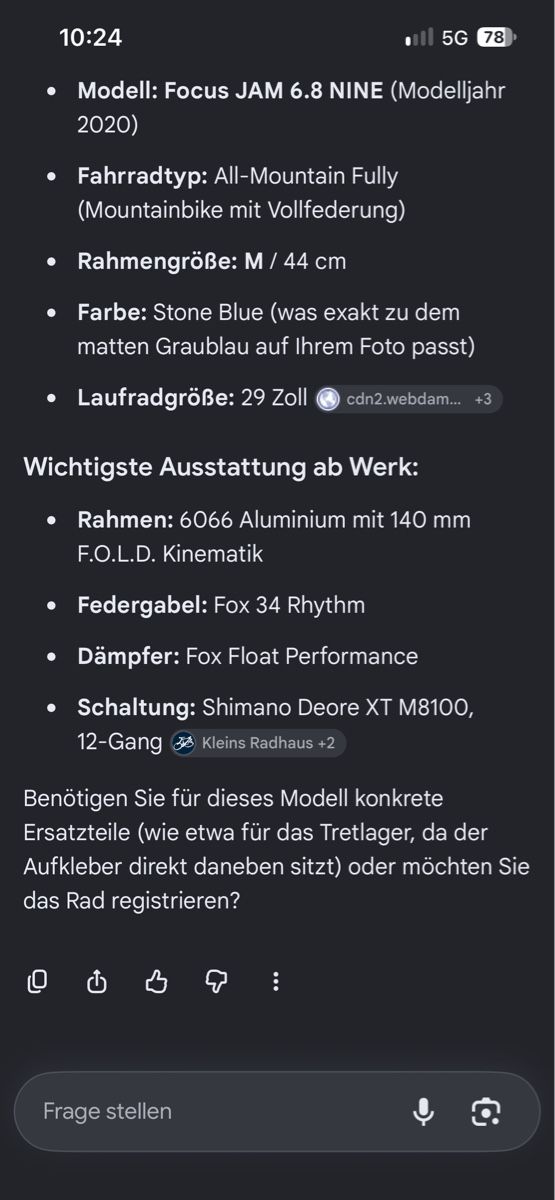 Focus Biciclette: Focus Jam 6.8 Nine  – Usato da Greifensee venduto da jahui01 4