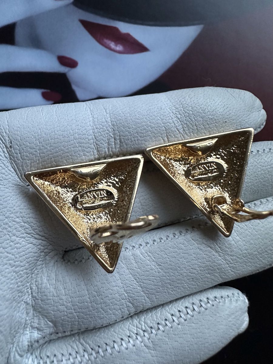 Lanvin Orecchini pendenti & Orecchini a lobo: Lanvin Ohrclips vintage – Usato da Zollikon venduto da pan_8jtm 4
