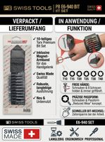 PB Swiss Tools Torx Bit Set E6-940 10-teilig Magnetband