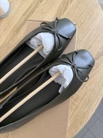 Olive Ballerinas mit Schleife, Grösse 39