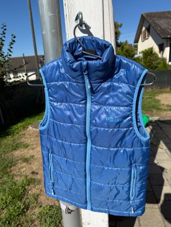 Trollkids Steppweste Kinder Gr. 152 blau