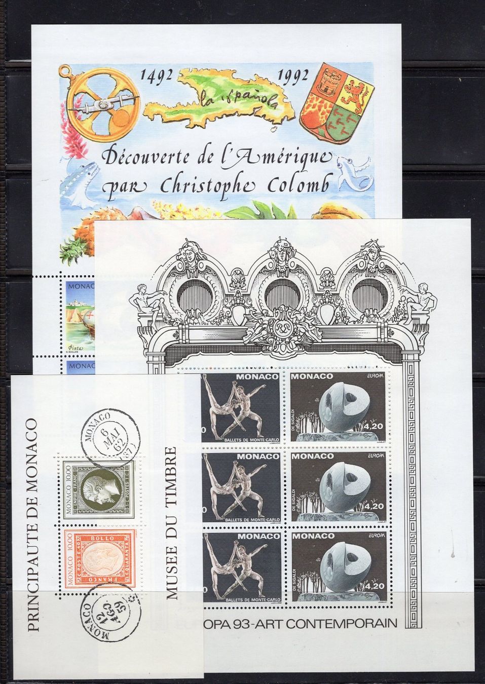 Tutti i francobolli: R5202  /  MONACO blocs neufs XX – Nuovo (secondo la descrizione) da Ste-Croix venduto da MONT-TAGNAC 2