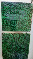 2 Kacheln antik; Deco Untersatz, 20x20cm