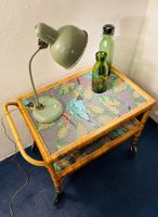 Service boy vintage en rotin