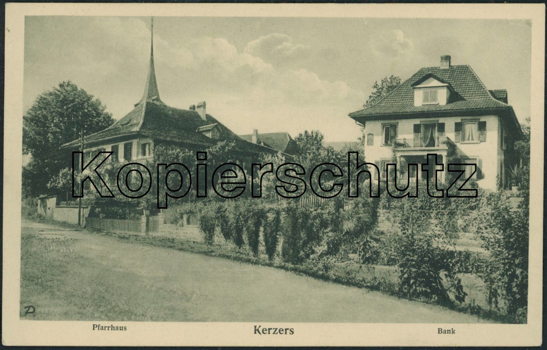 Cartoline postali: FR Kerzers – Usato da Schindellegi venduto da stationary