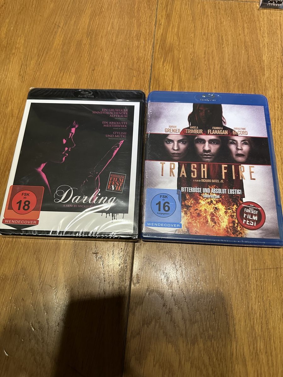 Alle DVDs: Darling, Trash Fire, Bluray, neu – Neu und originalverpackt aus Benken ZH von Audi-erich