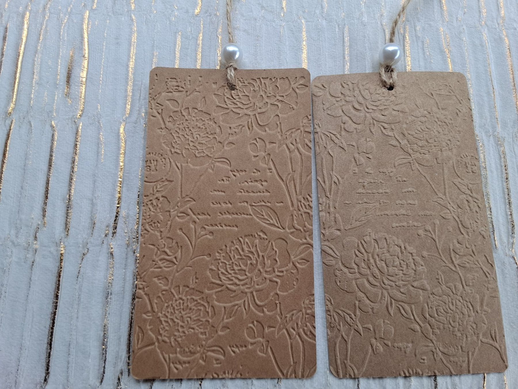 Carta: 5 er Set edle Geschenkanhänger, handmade – Nuovo (secondo la descrizione) da Rüegsbach venduto da hpl02 2