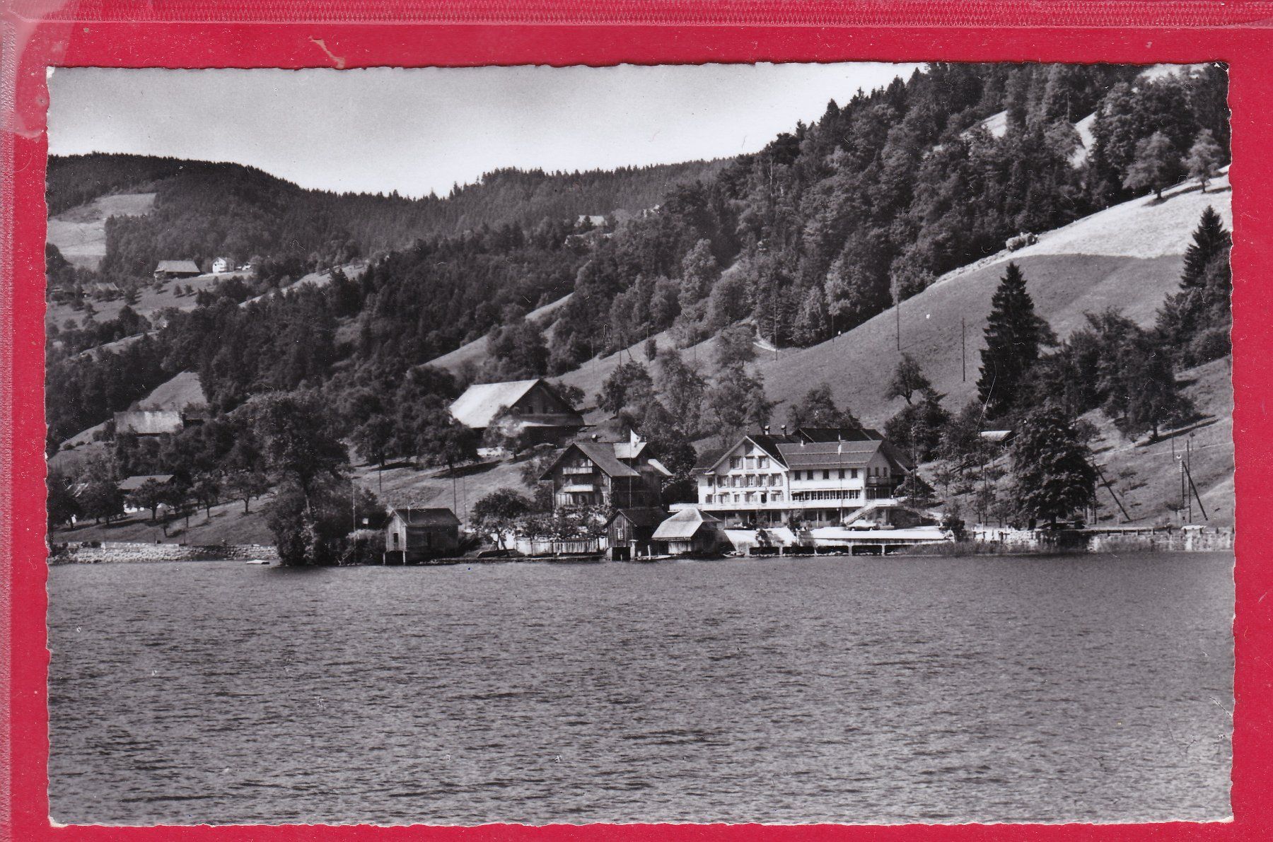 Cartoline postali: MORGARTEN, REST. UND PENSION EIERHALS, 20.9.1956 – Usato da Oberrieden venduto da Gebirgsstelze