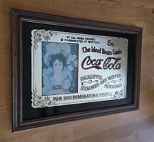 Coca-Cola Spiegel gerahmt Vintage Motiv 1979/1980 Original