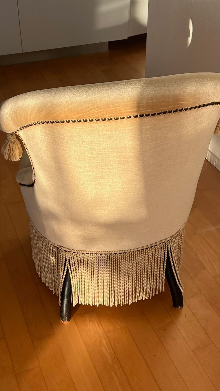Sessel: Stoffsessel Beige/samt – Gebraucht aus Thun von mad_c5mr 2