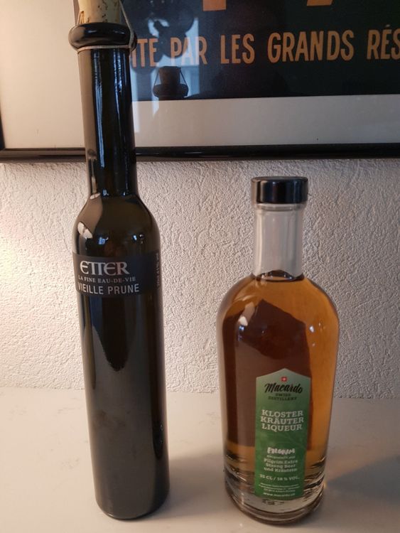 Black Beauty Etter Vieille Prune + Kloster Kräuter Liqueur (Neu und ...