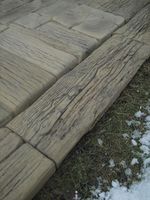 Beton Schwelle/ Platte mit Holzstruktur / Ausverkauf