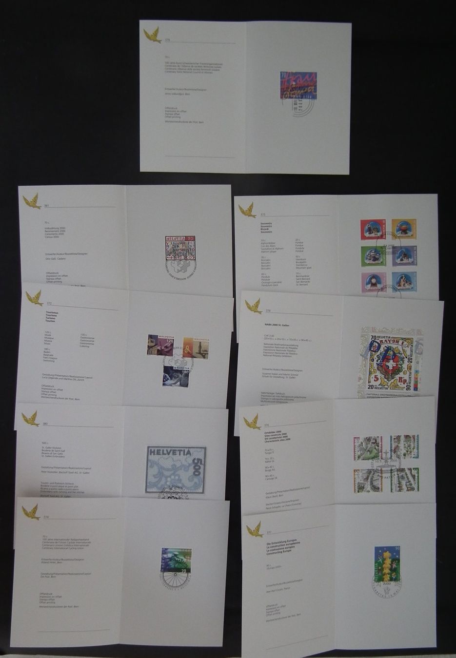 Tous les timbres: PTT Faltblätter Sammlung 1988 - 2000 – D'occasion à Kriens par WULLU99 1