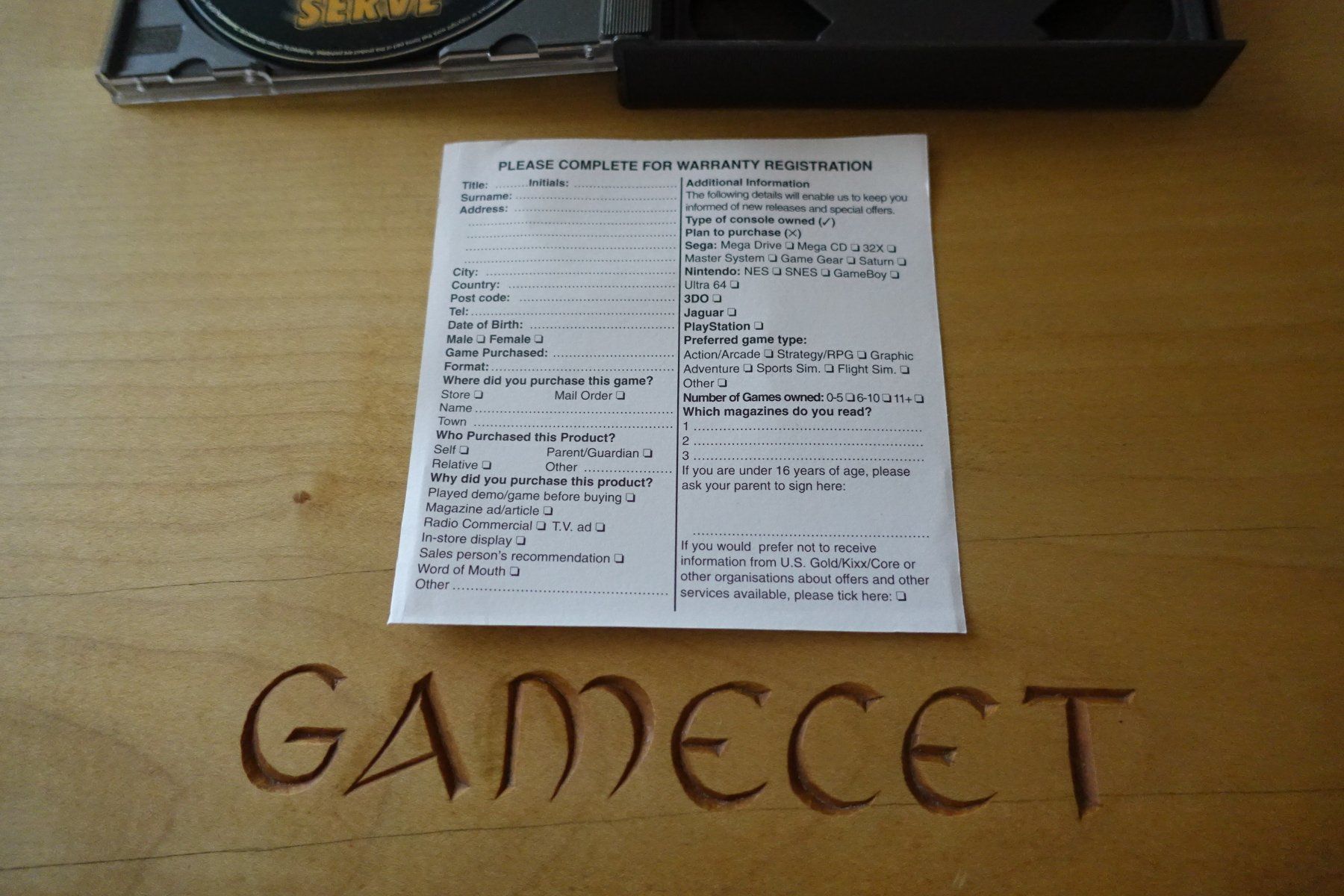 Sony Spiele: Power Serve – Gebraucht aus Steinach von Gamecet 4