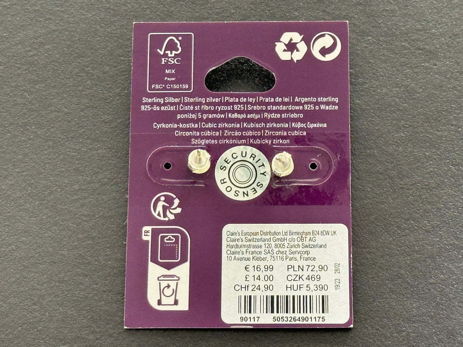 Orecchini pendenti & Orecchini a lobo: Neu** Silber Ohrstecker von Claire’s – Nuovo e nell'imballaggio originale da Zollikon venduto da Krenapf 2
