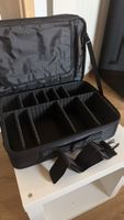 Kosmetik/Kamera Koffer aus schwarzem Stoff