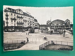 Basel, Bahnhofplatz - belebt