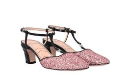Gucci glitter Mary-Jane pumps NEW 37