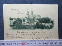 BASEL 1895 PFALZ MIT MÜNSTER NACH WINTERTHUR 1897