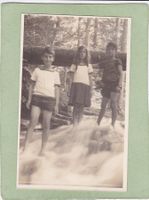 Photokarte Kinder im Wald 1917