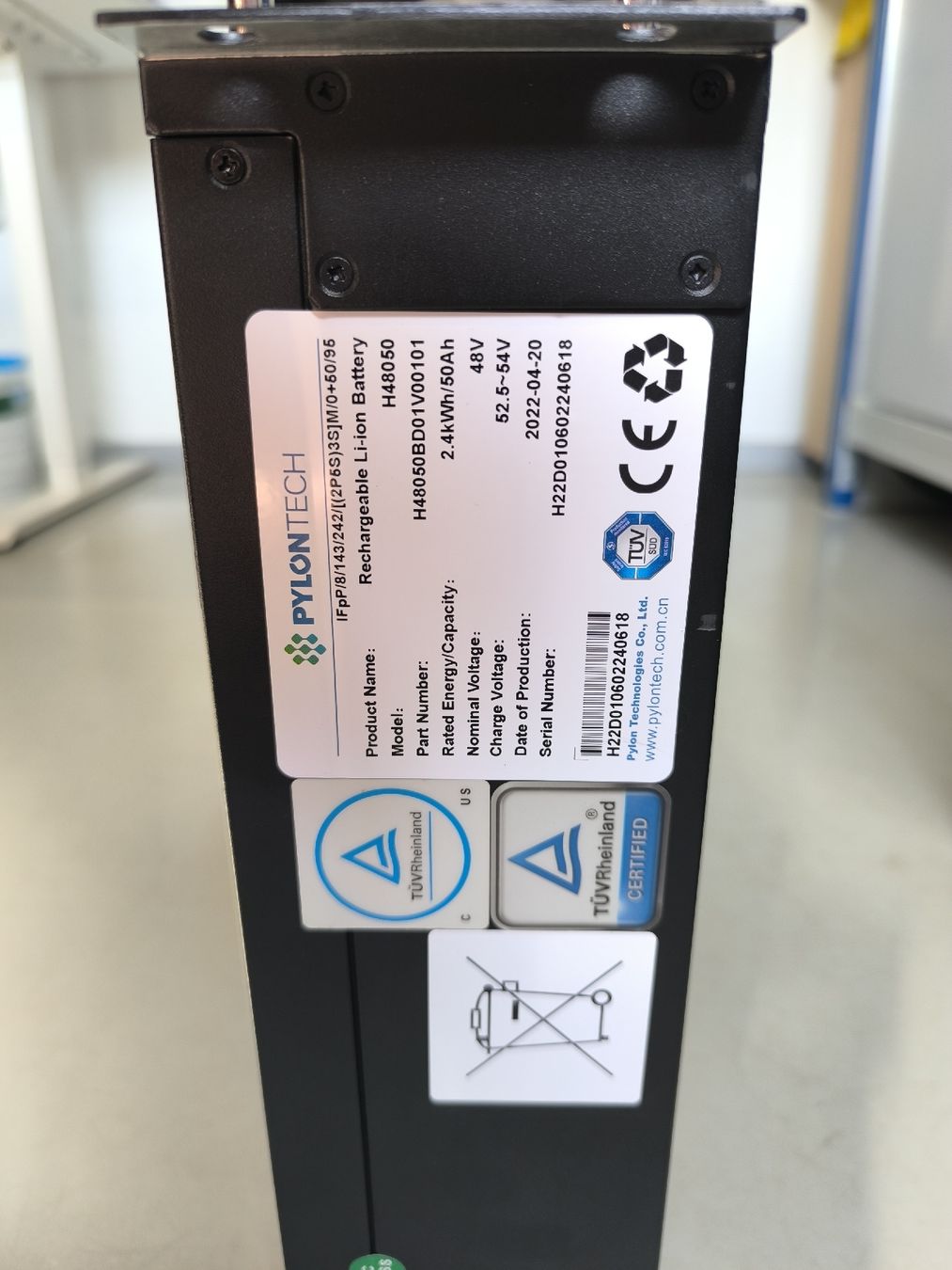 Pylontech Panneaux solaires: Batteria 2.4kWh Pylontech H48050 – D'occasion à Pura par tim_nd95 2