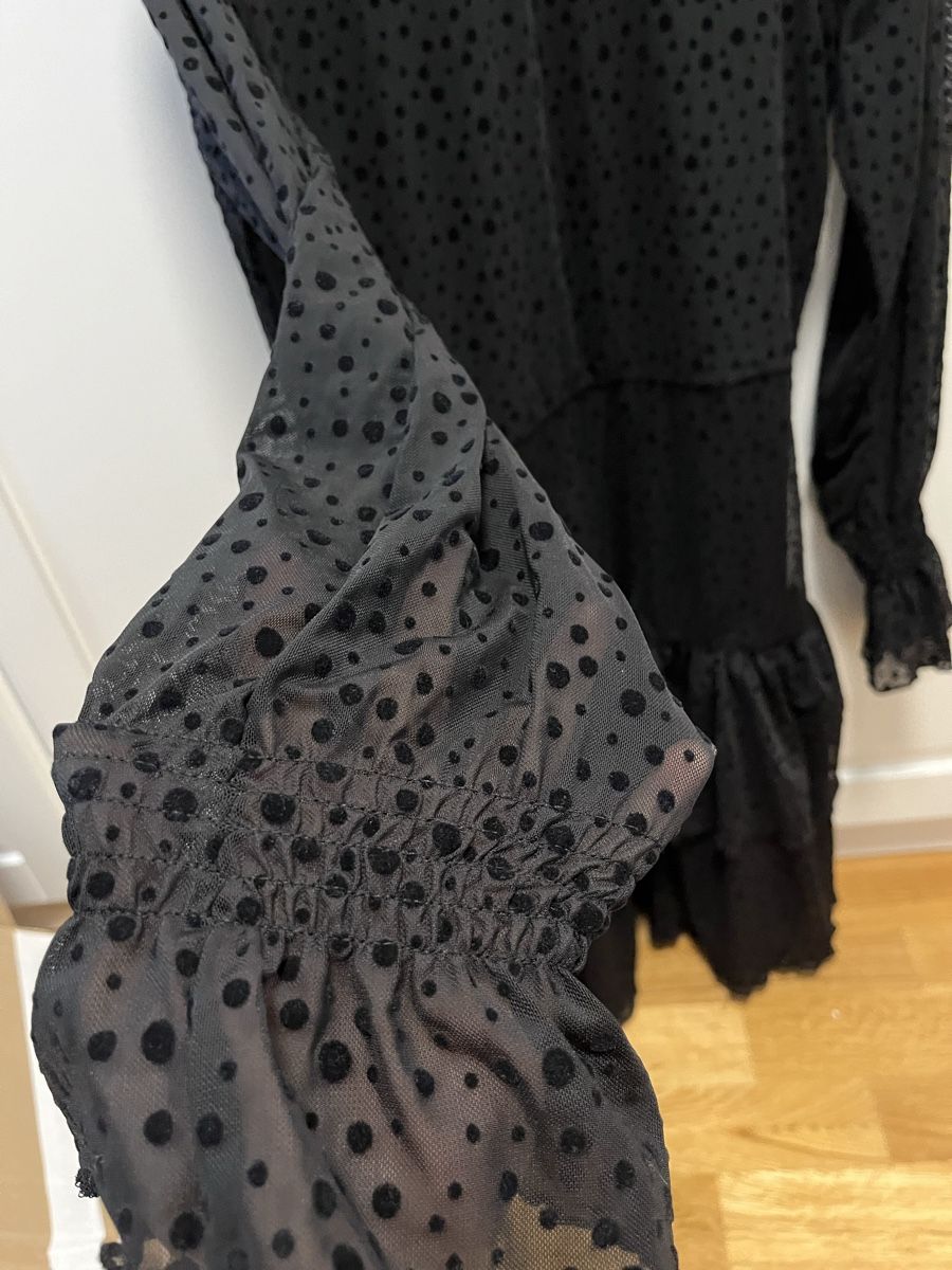 Only Vestiti: Festliches Kleid schwarz, mit Samtpunkte, Gr. S – Nuovo (secondo la descrizione) da Arlesheim venduto da Eli_77 1