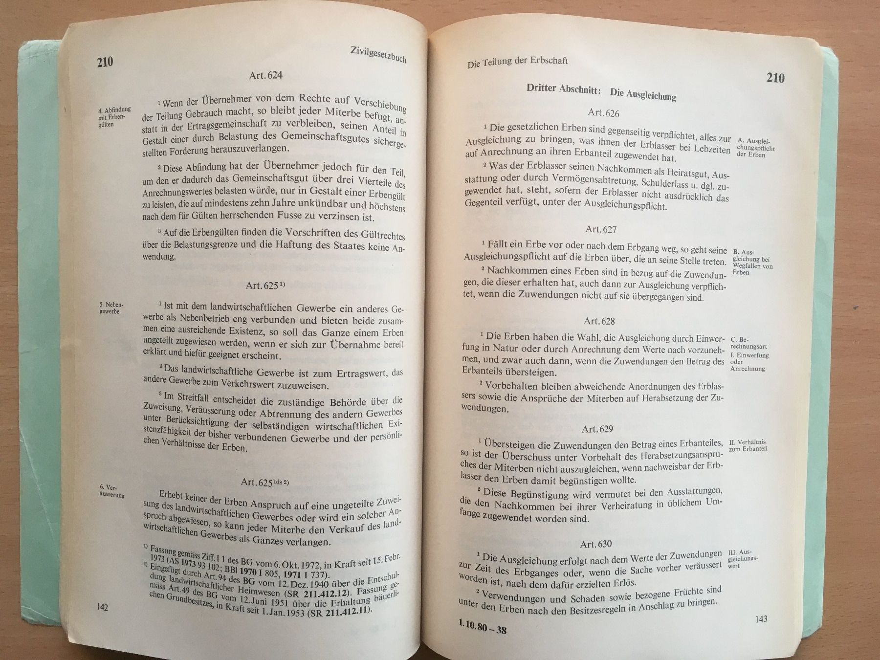 Bücher: Schweizerisches Zivilgesetzbuch – Gebraucht aus Grenchen von Kogi7 2