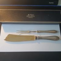 Vintage Meat Carving Set - .800 Silver