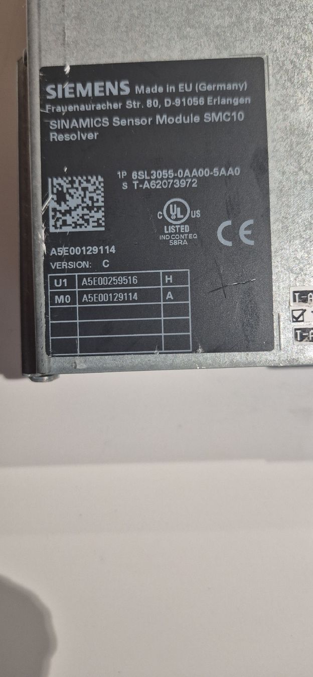 Siemens Sistema di controllo: Siemens SINAMICS SENSOR MODULE SMC10 – Usato da Berlens venduto da ETE68 2