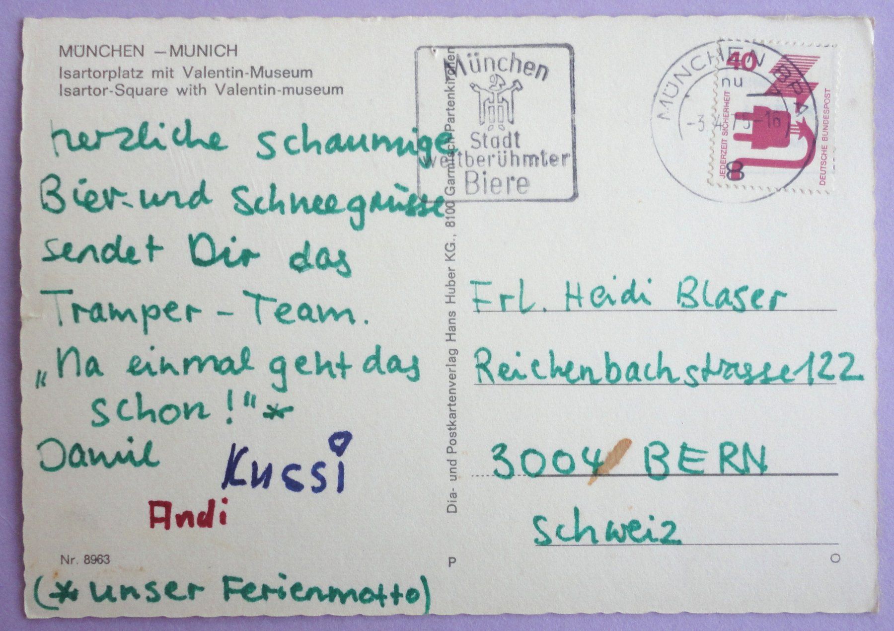 Cartoline postali: München - Isartorplatz mit Valentin-Museum – Difettoso da Fétigny venduto da Billy2miny 1