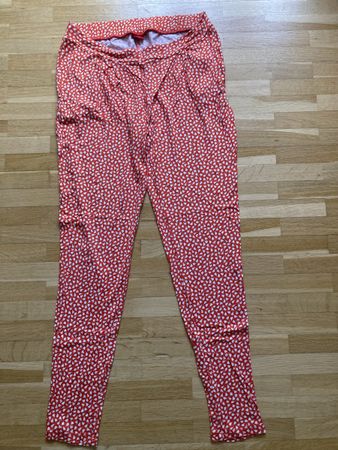 Leichte Jerseyhose s. Oliver orange/weiss, Grösse 36