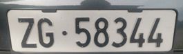 Auto kennzeichnen, 5stellige ZG