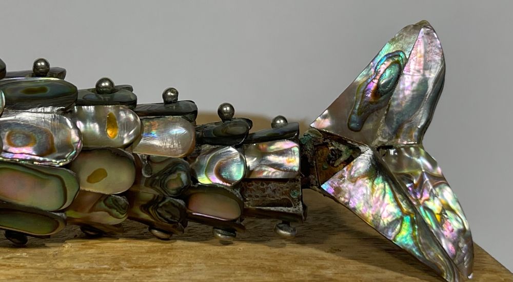 Antike Silber Fisch Flaschen öffner mit Perlmutt Kaufen auf Ricardo