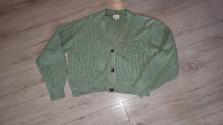 Frühlings  Strickjacke, mintgrün, Gr. S