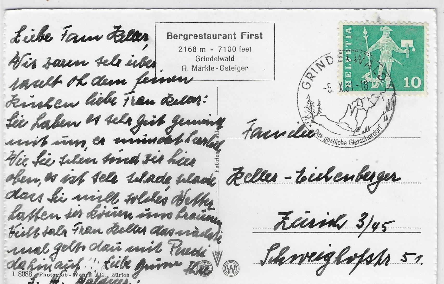 Cartes postales: Grindelwald - Eigernordwand – Antique à Ettingen par Kartenplanet 1
