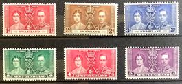 1937 GB Krönung George VI 2 Sätze ** Swaziland - Newfounland