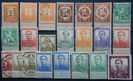 Belgien ex. Kat. 89-103 */gest. 1912 Kat. 87 Euro