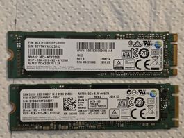 2x Samsung SSDs M.2 256GB MZ-NTY2560 / MZ-NTE2560