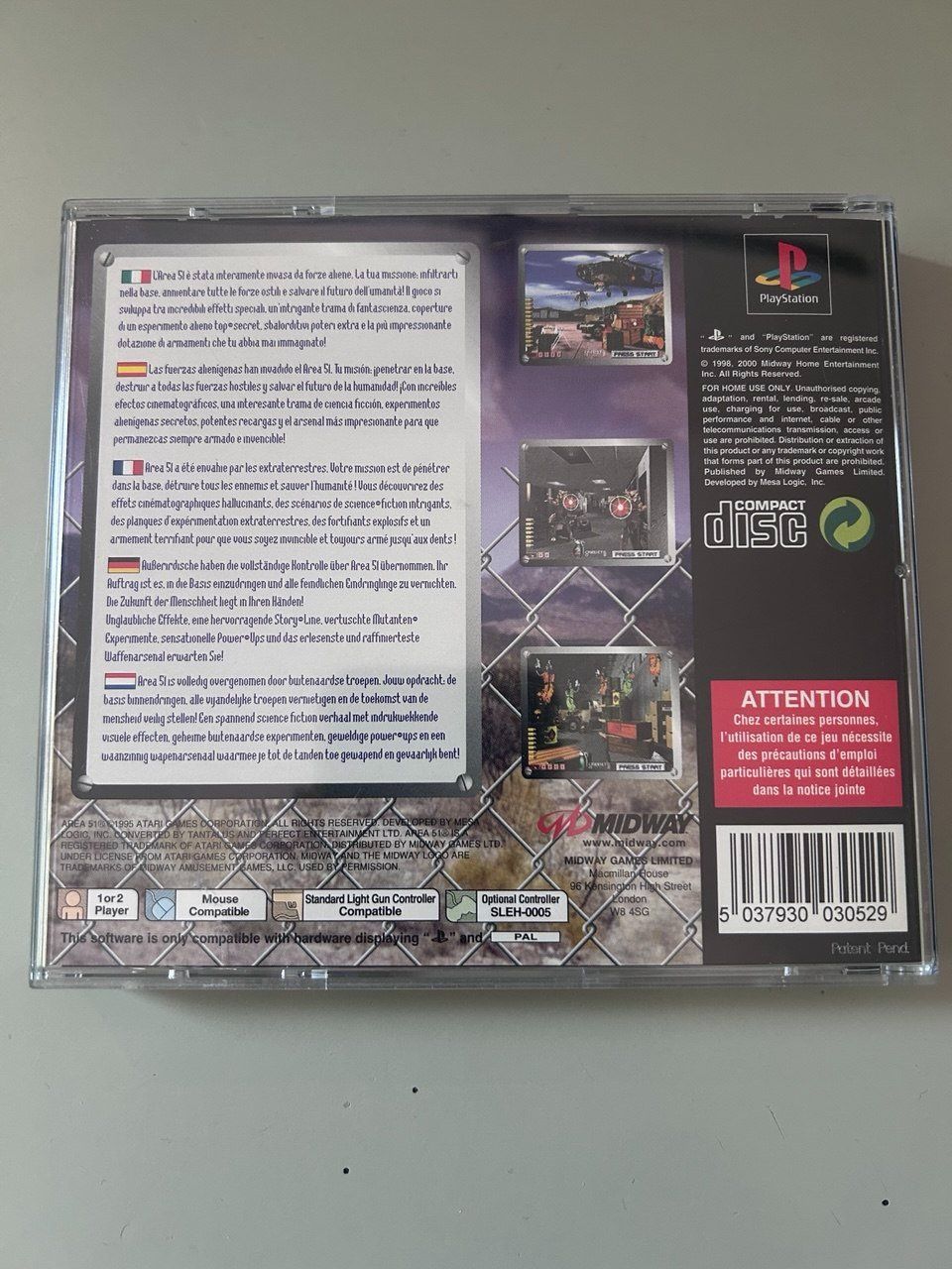 Sony Giochi: Area 51 per PlayStation 1 – Usato da Giubiasco venduto da LorisVale 2
