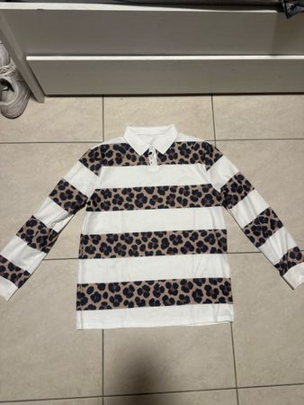 Leopard langarm Shirt