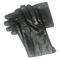 Handschuhe Damen Herren Gr. 8 schwarz Fellfutter VINTAGE 50s