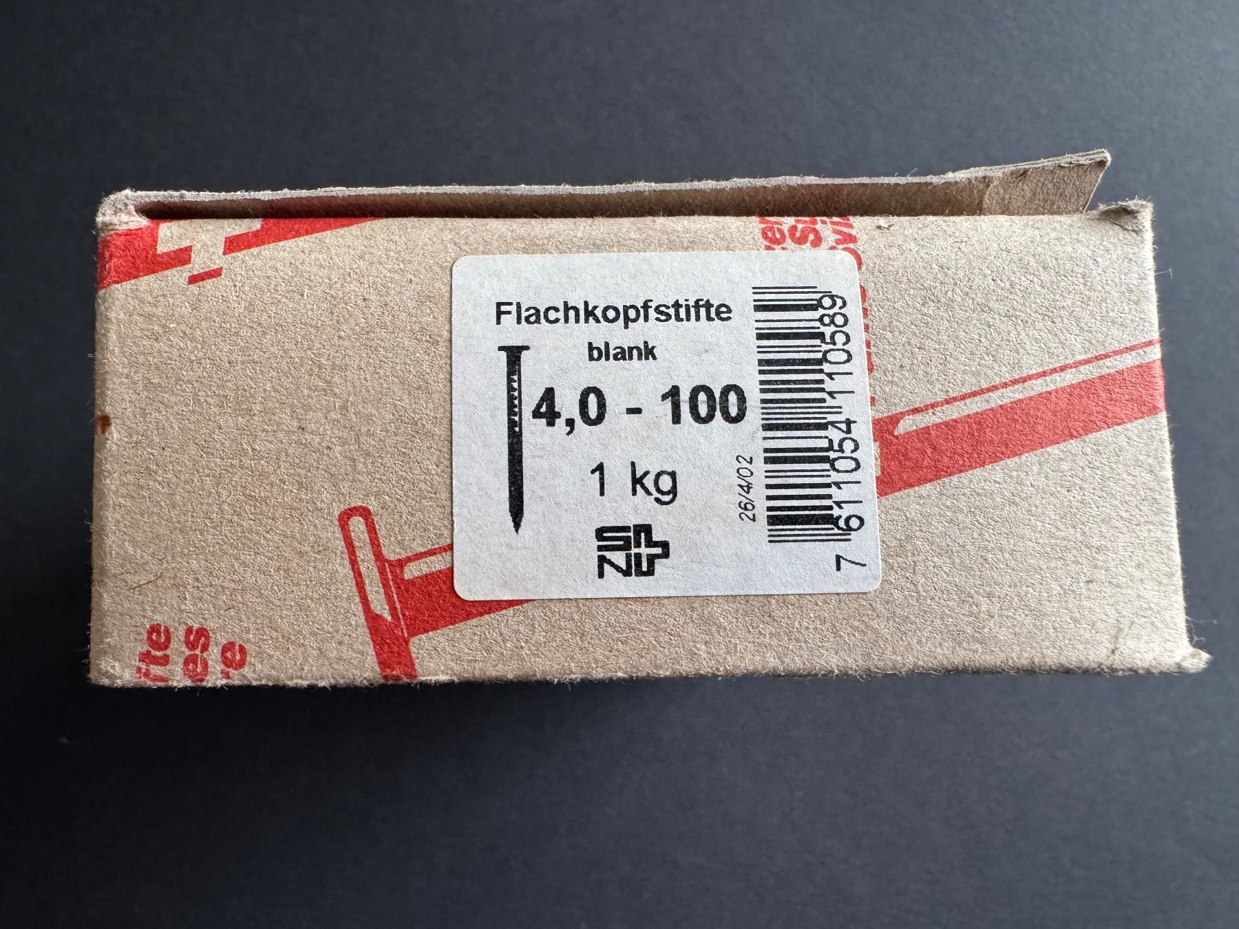 Tutti gli attrezzi: Flachkopfstifte - blank - 3,1 und 4,0 – Nuovo (secondo la descrizione) da Feldmeilen venduto da Allerlei3112 1