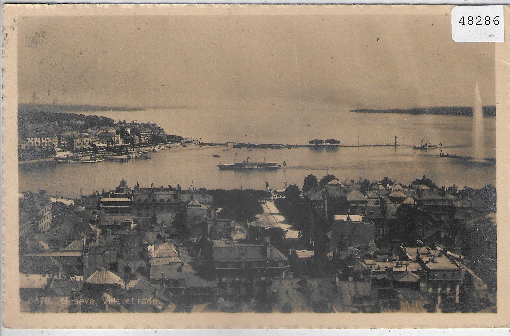 Cartoline postali: Geneve - Ville et Rade – Usato da Ettingen venduto da Kartenplanet