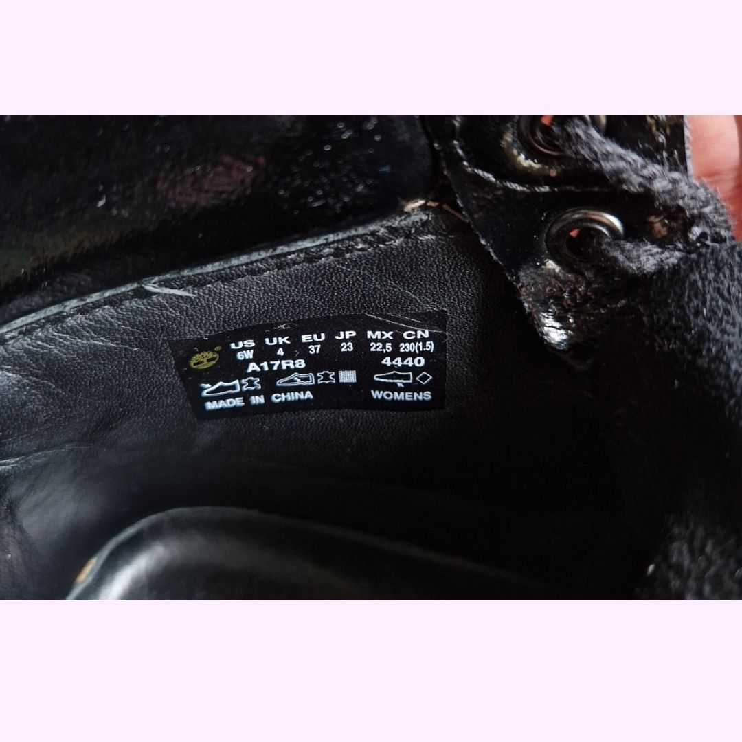 Timberland Scarpe da donna: Wasserdichte schwarze Timberland Boots,  Grösse 38 – Usato da Bern venduto da Vintagefromthefuture 2