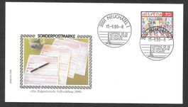 FDC 1005 Volkszählung ET Neuchâtel 1 15.9.2000