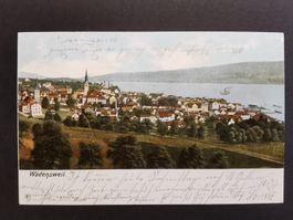 Alte Ansichtskarte Wädenswil, Zürichsee, 1916, Rarität  AK