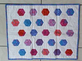 Handgemachte Patchwork Quilt, 65x65 cm